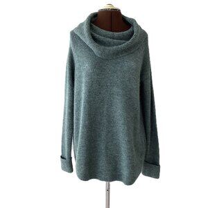 Style & Co Green Cowl Neck Knit Tunic